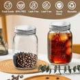 thumbnail image 5 of Mason Jars,16oz Regular Mouth Airtight Glass Jars with Leak-Proof Lids for Canning, Food Storage, Smoothies, Coffee & Crafts (2 Pack), 5 of 8