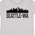 thumbnail image 4 of Inktastic Seattle Washington City Skyline Boys or Girls Toddler T-Shirt, 4 of 5