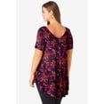 thumbnail image 2 of Roaman's Women's Plus Size Ultra Drape V Neck Swing Tunic, 2 of 5