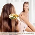 thumbnail image 6 of Wood Paddle Brush with Cushion & Round Hair Brush Vintage Pumpkin with Leaves Detangling Brush for All Hair Types, 6 of 7