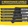 thumbnail image 2 of Resistance Bands For Working Out Men And Women - Set Of 5 Pull Up Strength  Exercise With Handles Door Anchor Bar Options Home Gym, 2 of 7