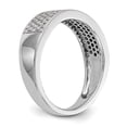 thumbnail image 6 of Solid 14K White Gold Engagement Micro Pave Diamond Wedding Band Ring Size 5.5 (.54 cttw.), 6 of 8
