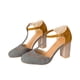 thumbnail image 3 of Zapatos de tacón grueso con hebilla hueca para mujer, sandalias de bomba a juego de colores Wmkox8yii  shjk4004, 3 of 7