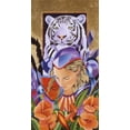 thumbnail image 2 of Stevenson, Graeme 19x32 White Modern Wood Framed Museum Art Print Titled - Tiger Think, 2 of 4