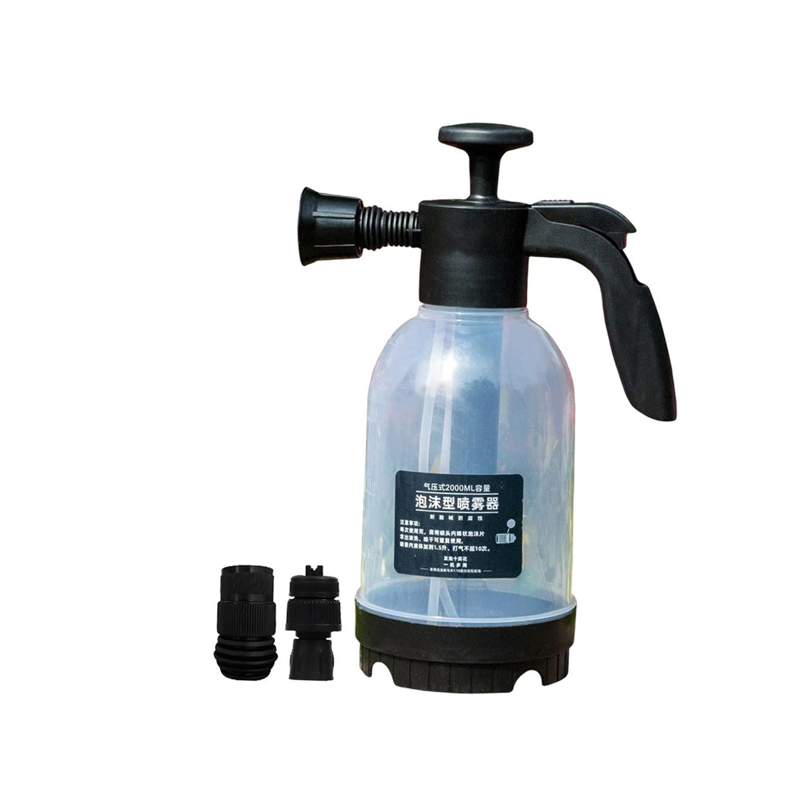 Nishiyuenyi Car Foaming Pump 2000ml and 3 Nozzle Hand Pressurized Soap Labor Saving Portable