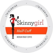 Skinnygirl Half Caff K-Cup Coffee Pods, Medium Roast, 96 Count for Keurig Brewers