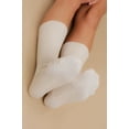 thumbnail image 2 of Women's Cottonique M27715 Latex Free Organic Cotton Crew Socks - 2 Pack (Natural M), 2 of 5