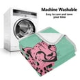 thumbnail image 5 of Yayeee Throw Blanket for Couch Soft Warm 50" x 60" Sofa Chair Bed Decoration, Pink Cheetah, 5 of 7