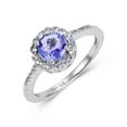 thumbnail image 3 of Tanzanite Halo Ring, 3 of 9