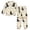 White Cat and Black Cat, variant on Fluffy Pajamas Set Fuzzy Winter Warm Pj Sets Pullover Tops and Long Pants White Cat and Black Cat X-Small
