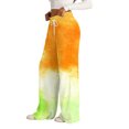 thumbnail image 5 of QASIEATN Women's Tie Dye Casual Wide Leg Pants Loungewear Pocket Pants High Waisted Drawstring Sweatpants, 5 of 9