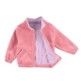 thumbnail image 3 of Kids Full Zip Fleece Jacket with Stand Collar and Elastic Cuffs for Boys and Girls Suitable for Daily Wear School Outdoor Activities, 3 of 5