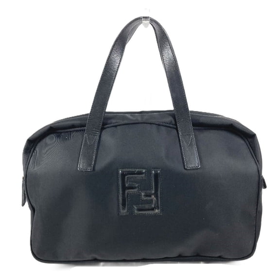 Pre-Owned FENDI Vintage FF Logo Bag Handbag Nylon Men's Women's Black