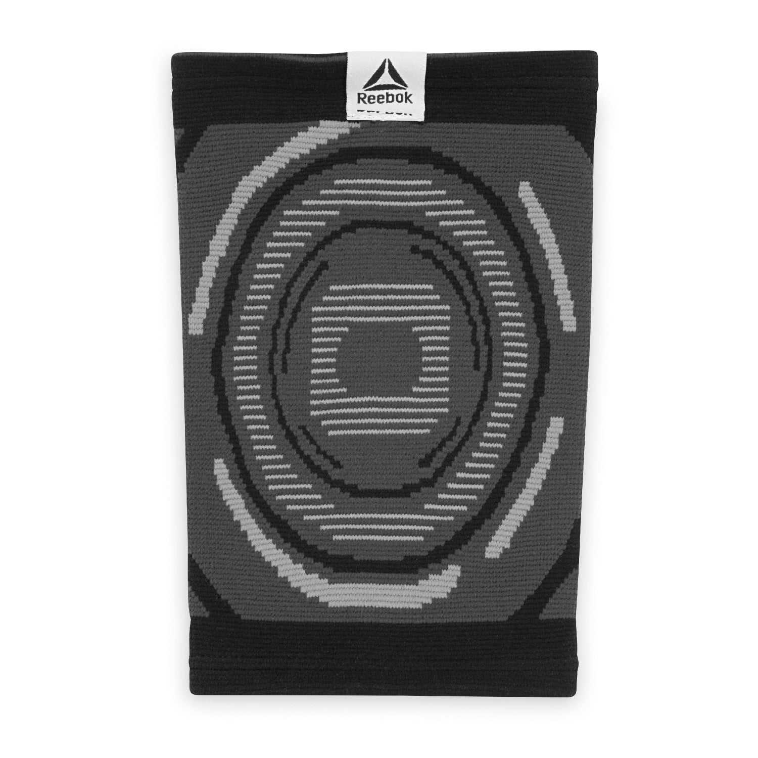 (2 pack) Reebok Delta Speedwick Knit Elbow Support, S/M - L/XL, Black, 4-Way Stretch, Moisture Wicking, Anti-Slip, Unisex