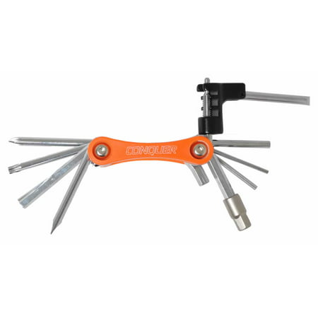 Conquer Bike Multitool, 11 Function Bicycle Tool