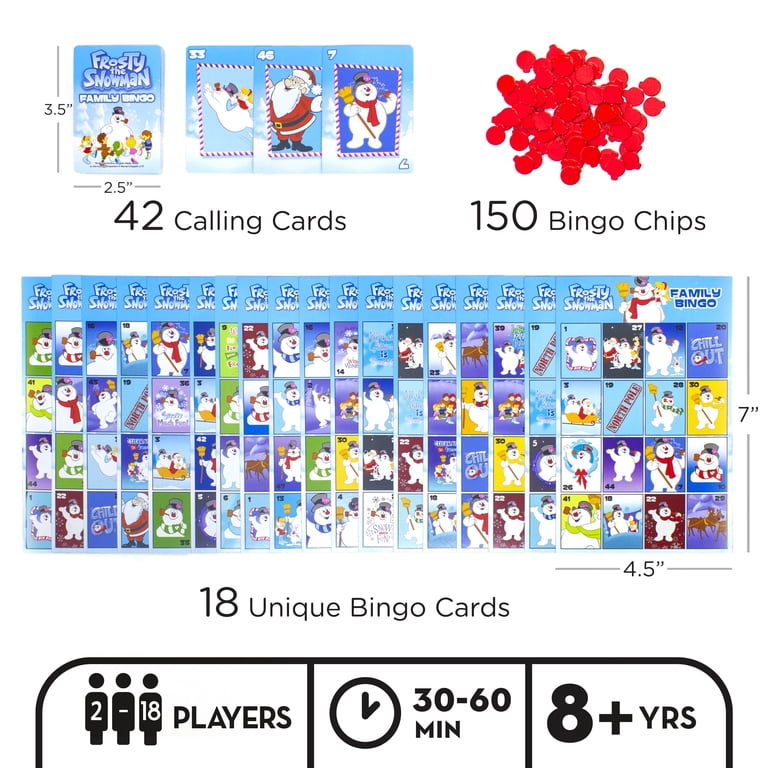 Frosty the Snowman Family Bingo Game Set - Walmart.com