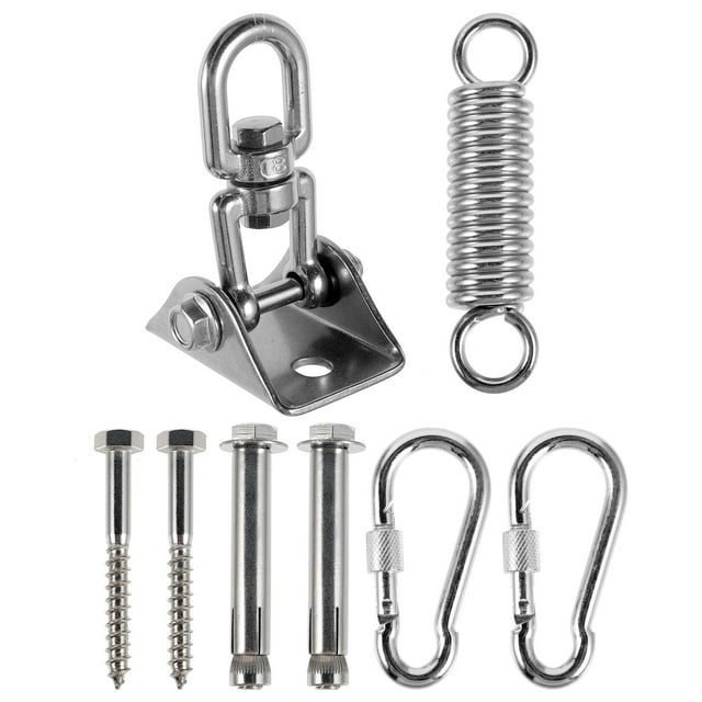 LOLIPPYY 1Set Multipurpose Stainless Steel Hammock Parts Ceiling Hooks for Chairs Fans and Light Fixtures