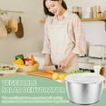 thumbnail image 6 of Salad Spinner 304 Stainless Steel Lettuce Spinner 5L Vegetable Dryer with Drainage Hole Nonslip Salad Spinner for Drying Vegetable, 6 of 10