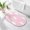 Pink, variant on Clouds Sky Bathroom Rug Cute Half Circle Bath Mat Non-Slip Washable Semi Circle Bath Rug Cartoon Pink White Cloud Modern Simple Art Floor Mat for Bathroom Kitchen Bedroom Shower Decor 16"x24"