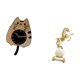 thumbnail image 5 of Adorno de pared con escultura de animal moderna, bonita colección de estatuas de reloj silencioso para sala de estar, dormitorio, cocina y centro de m, 5 of 8