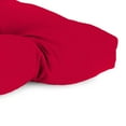 thumbnail image 4 of Jordan Manufacturing 3-Piece Really Red Solid Tufted Outdoor Cushion Set with 1 Wicker Bench Cushion and 2 Wicker Seat Cushions, 4 of 12