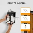 thumbnail image 4 of Lutec Solar Outdoor Wall Lantern (2 Count), 4 of 7