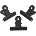 thumbnail image 1 of Clips de carpeta de metal negros, 20 clips de papel con bisagras grandes de 2 pulgadas para bolsas de alimentos, fotografías, manualidades, suministros para el hogar y la oficina, 50 mm, 1 of 7