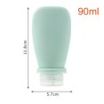 thumbnail image 1 of Botella de viaje de silicona portátil, almacenamiento de cosméticos, botella de loción recargable, contenedor de champú a prueba de fugas, tubo exprimible, botella vacía, 1 of 4