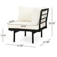thumbnail image 2 of Sofa Corner Set Featuring Coffee Table | Ideal for Creating a Relaxing Retreat | Acacia Wood and Elegant Iron Design | Water-Resistant Cushions for a Clean Look, 2 of 7