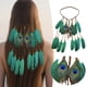 thumbnail image 3 of Diadema india con plumas para disfraces, tocado con plumas para mujeres y niñas, 3 of 5