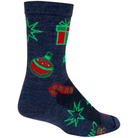 Sockguy Snow Day Wool Socks L/XL 6" 9-13