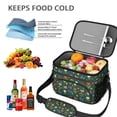 thumbnail image 5 of Lunch Box Pioneer Flower Floral Print Pattern Insulated Lunch Bag for Women Men,Medium Leakproof Lunchbox Cooler Bag Adjustable Strap,10 X 6.7 X 8 Inches, 5 of 6