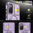 thumbnail image 4 of for Samsung Galaxy S20 FE 2022/S20 FE 5G/S20 FE Case, Military Grade Shockproof Bumper Rugged Rotating Stand Ring Holder Anti-Scratch Magnetic Cover Compatible with Car Mount Case,Purple, 4 of 10