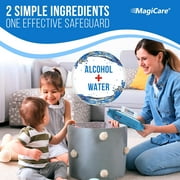 MagiCare Hand Sanitizer Wipes, Unscented, 75% Alcohol, Large Wipes - 10 Travel Packs (20ct Each, 200ct) - Travel Bag, Car, Camping