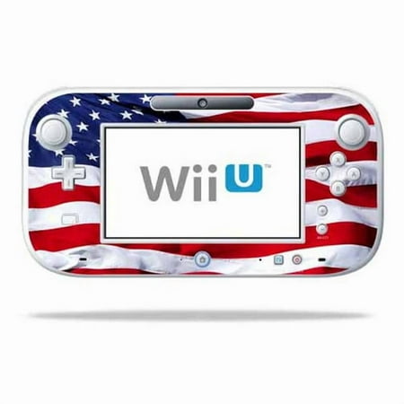 MightySkins NIWIIUGP-American Flag Skin Compatible with Nintendo Wii U GamePad Controller Wrap Sticker - American Flag
