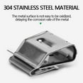 thumbnail image 4 of 100Pcs Edge Clip Solar PV Cable Value Cable Tie Stainless Steel, 4 of 9