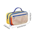thumbnail image 3 of Estuche de Tela Retro para Lápices: Bolsa de Almacenamiento Portátil de Gran Capacidad con Resistencia a Las Manchas para Uso Escolar, Doméstico o de Oficina., 3 of 6