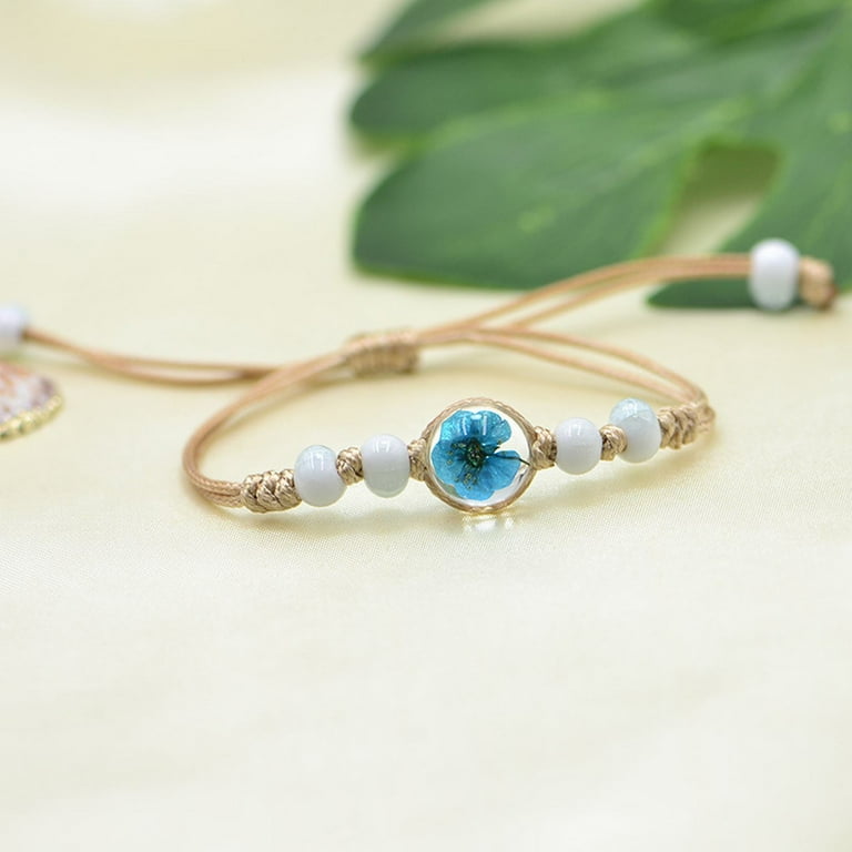 Braided 2024 flower bracelet