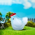 thumbnail image 5 of Ckraxd Mini Luminous Resin Chicken Figurine Cute Hen Potted Decoration for Garden, Aquarium, Party, Home Decor, DIY Miniature Accessories, 5 of 6