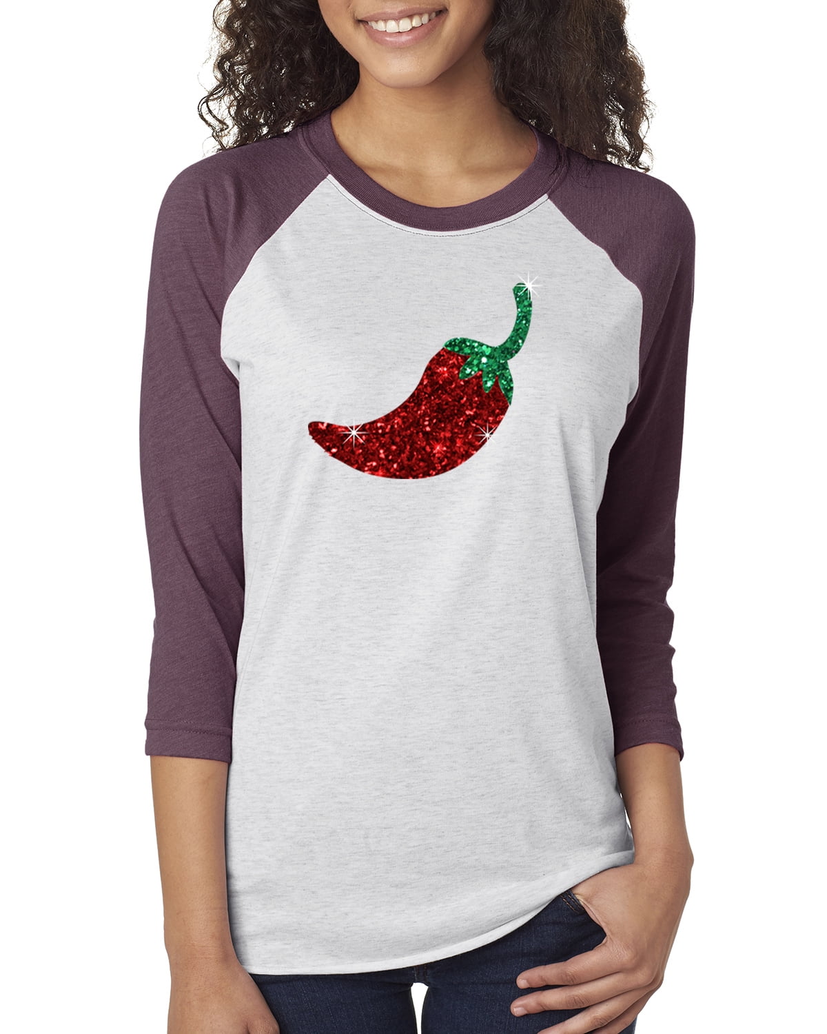 Glitter Red Chili Pepper Cinco De Mayo 