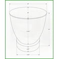 thumbnail image 4 of Space-Saving Modern White Metal Coffee Table - 22” Tall Boho-Glam Accent for Living Room & Nightstand with Easy Assembly, 4 of 9