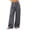 Gray, variant on Women's Wide Leg Cargo Dress Pants High Rise Pleated Casual Suit Trousers Multi Pockets Work office Slacks with Pockets Fashion Bottoms Gray