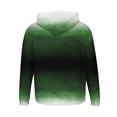 thumbnail image 3 of Fmbrln Mens Trendy Gradient Print Hooded Sweatshirts Fashion Casual Long Sleeve Pullover Tops Loose Comfy Fall Hoodies with Pockets Green 2XL, 3 of 5