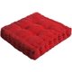 thumbnail image 1 of Nvzi Cojines para silla, para exterior, interior, cojín grueso para banco,cojines de invierno para silla, para dormitorio, balcón, coche, oficina, patio, sofá, viaje, cuadrado rojo de 16", 1 of 5