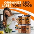 thumbnail image 4 of Cheer Collection 6 Piece Food Storsage Containers, 1.2L - Black, 4 of 5