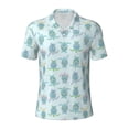 thumbnail image 2 of Daiia Sea Turtle Pattern Men’s Polo Shirts,Solid Deck Shirt,Classic Fit, Breathable Cotton Polo for Casual and Sport Wear-XX-Large, 2 of 7