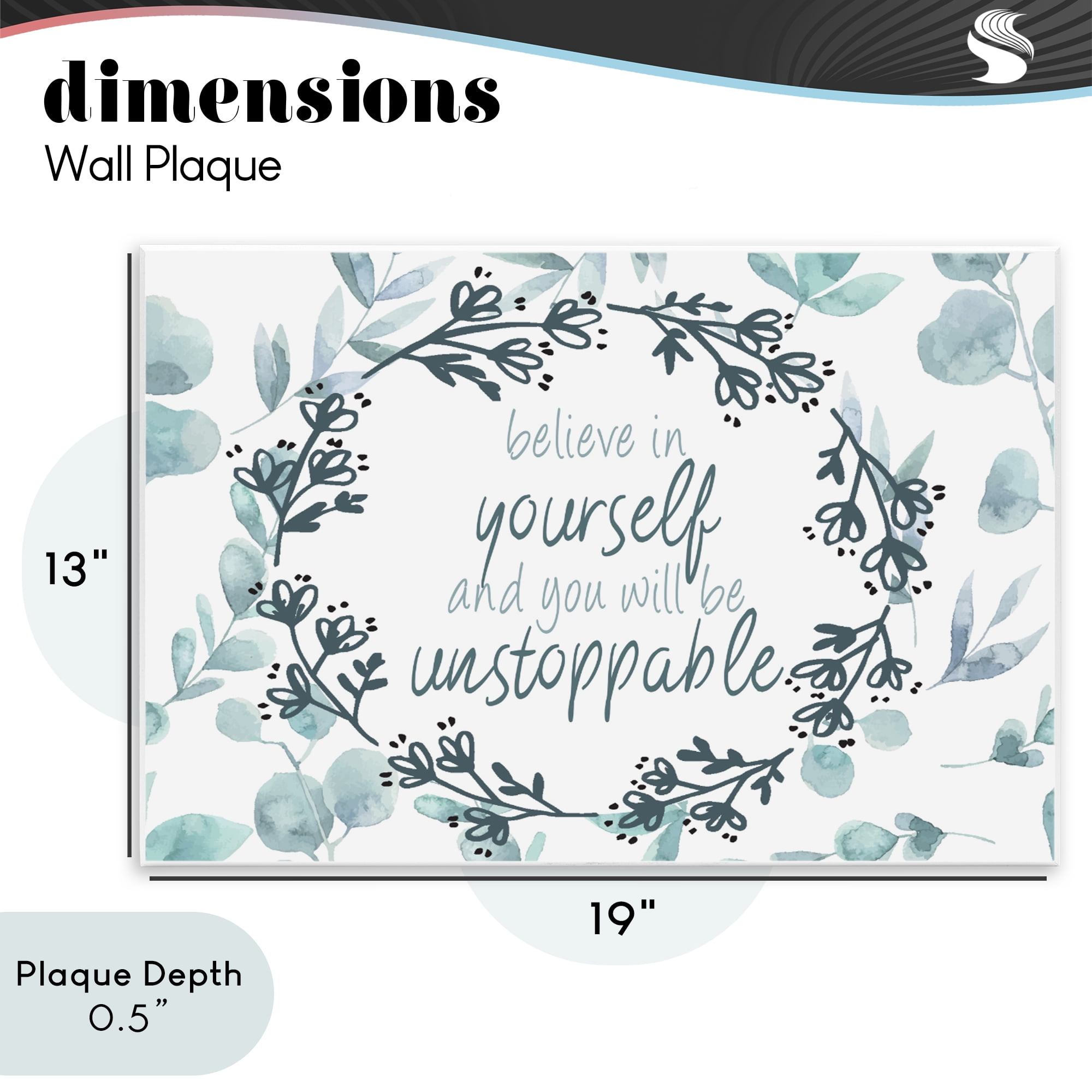 Stupell Industries You Will Be Unstoppable Wall Plaque Art, design by Kim Allen