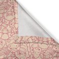 thumbnail image 4 of Ambesonne Animal Print Valance Pack of 2, Outline Farm Fauna Art, 54"X18", Pale Ruby Pale Peach, 4 of 5
