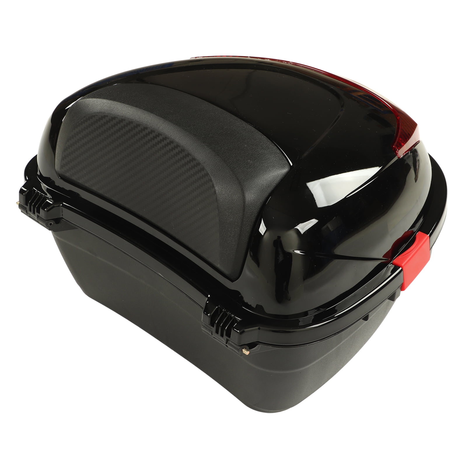 2024 Motorcycle Rear Top Box Motorbike Tail Trunk Storage Case Waterproof Lockable For Autocycle Black