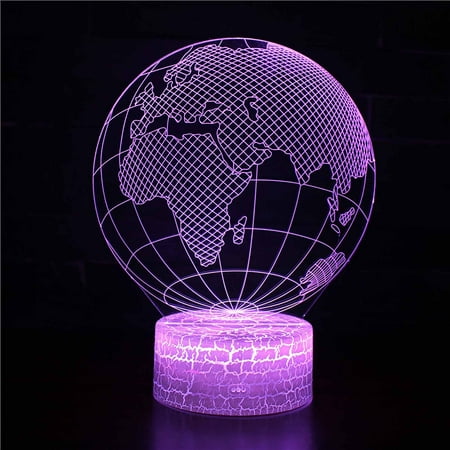 

UNLLLL Earth Series Night Light LED Colorful 7-Color Desk Lamp Bedroom Home Decor Gift for Bedroom Outdoor Gift Giving